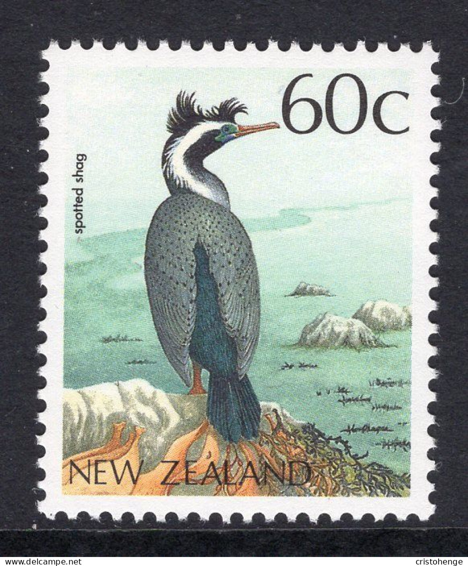 New Zealand 1988-95 Native Birds - 60c Spotted Shag MNH (SG 1465) - Neufs