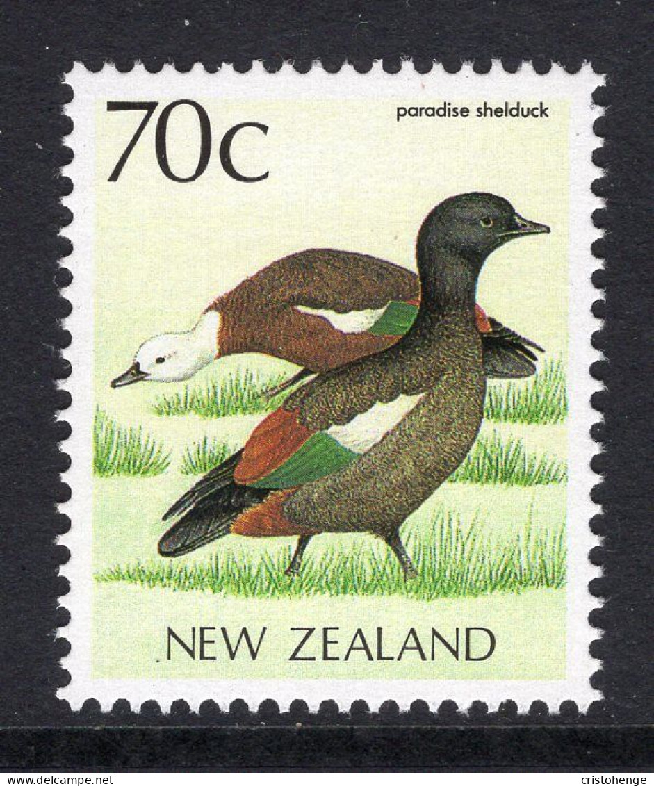 New Zealand 1988-95 Native Birds - 70c Paradise Shelduck MNH (SG 1466) - Ongebruikt