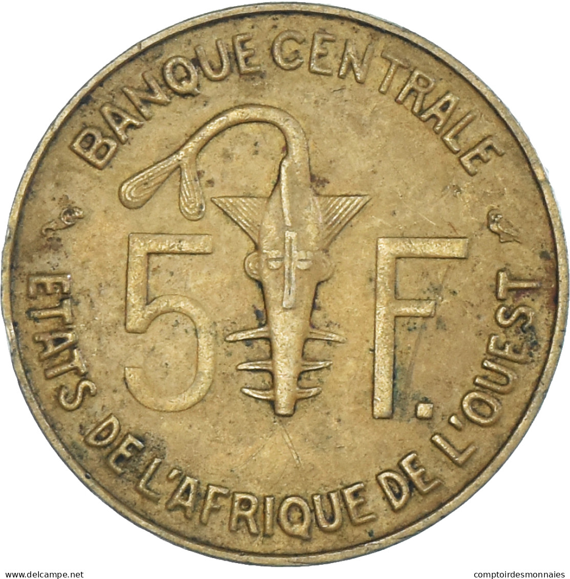 Monnaie, Communauté économique Des États De L'Afrique De L'Ouest, 5 Francs - Ivory Coast