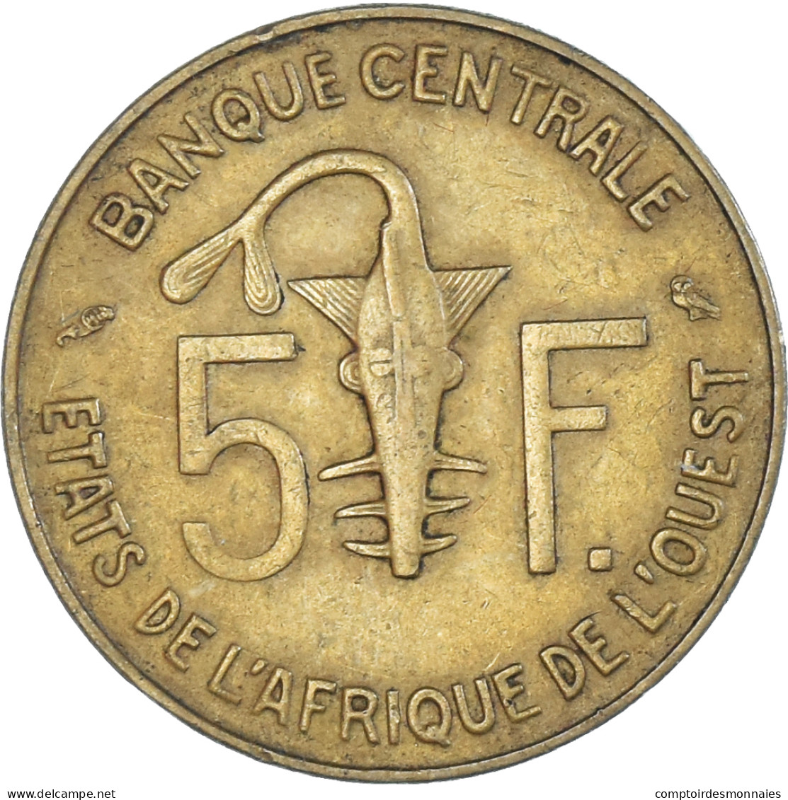 Monnaie, Communauté économique Des États De L'Afrique De L'Ouest, 5 Francs - Côte-d'Ivoire