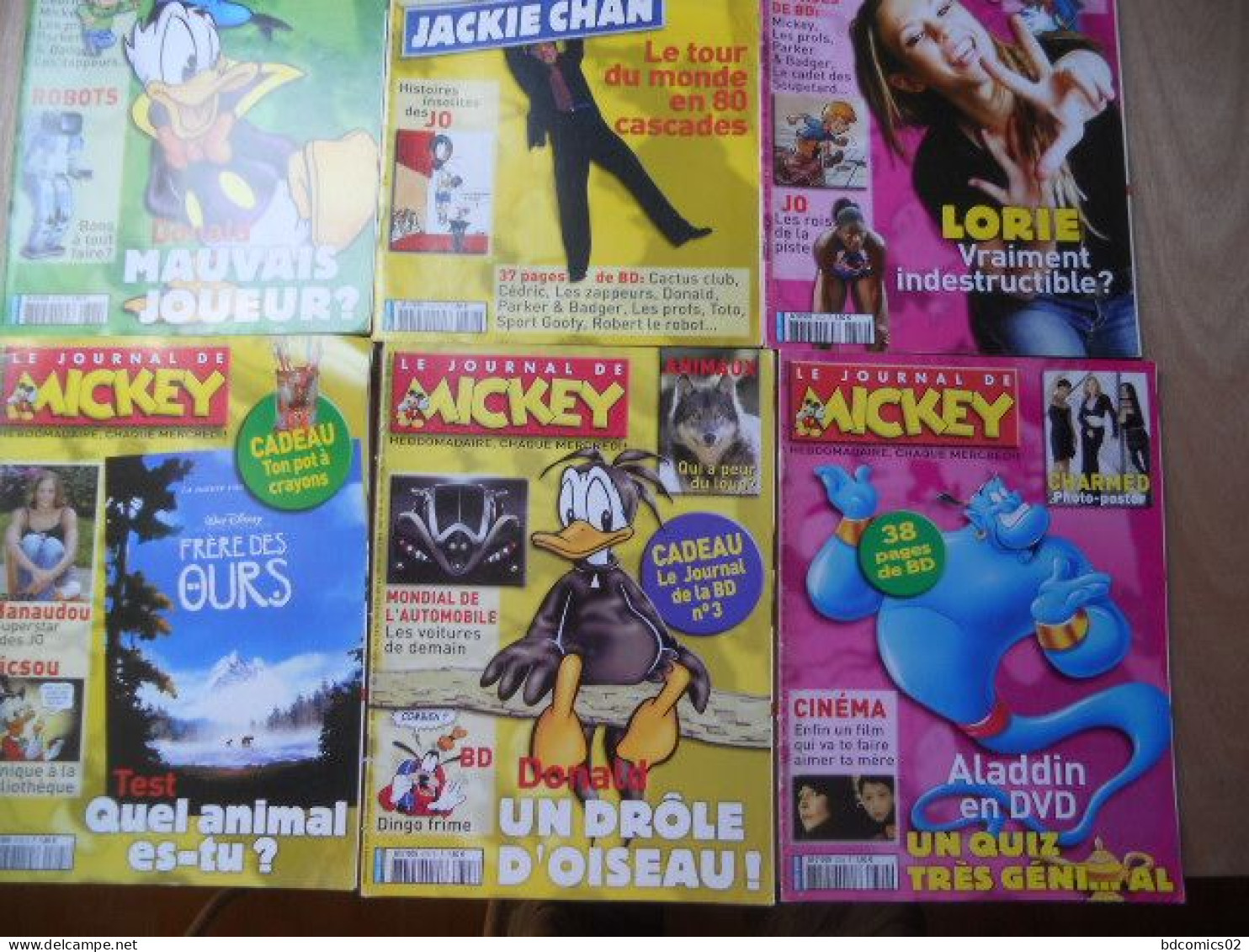 Le Journal De Mickey  LOT DE  6 BD DU N° 2720/ 2721/ 2722/ 2725/ 2727/ 2729/ LOT N°7 - Paquete De Libros