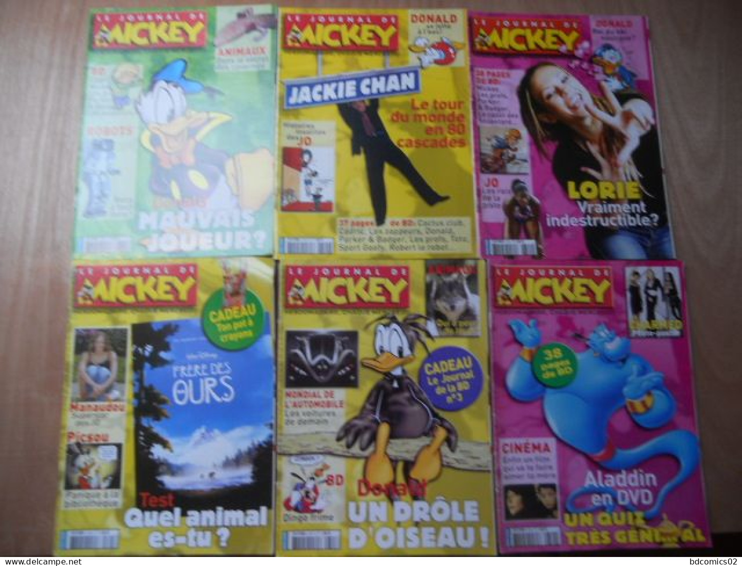 Le Journal De Mickey  LOT DE  6 BD DU N° 2720/ 2721/ 2722/ 2725/ 2727/ 2729/ LOT N°7 - Loten Van Stripverhalen