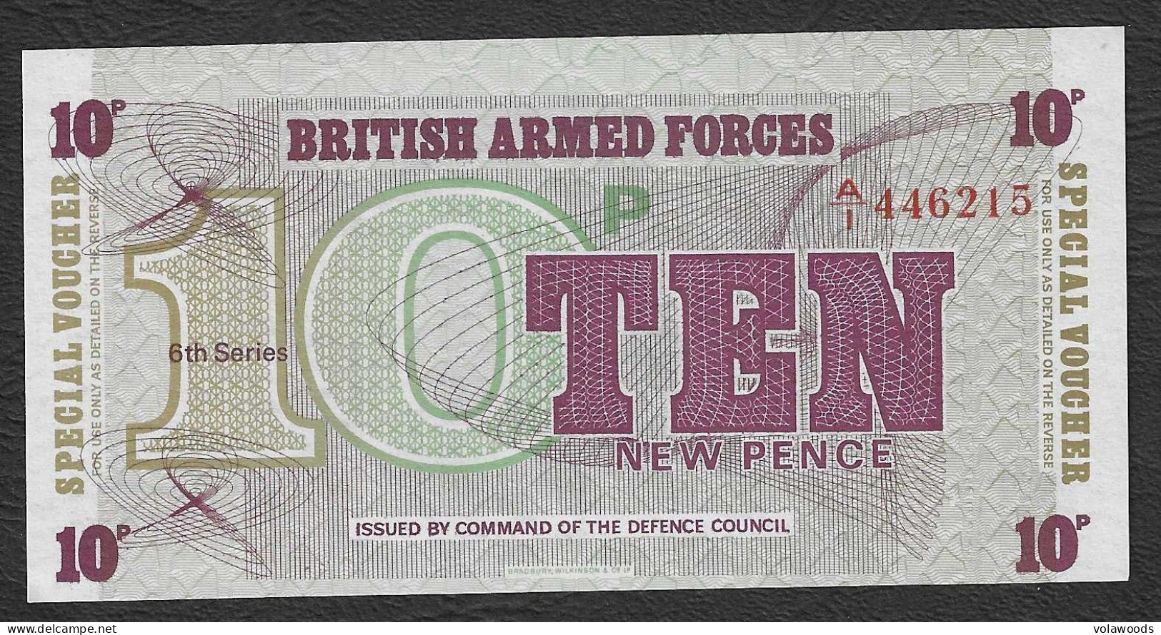 Forze Armate Britanniche - Banconota Non Circolata FdS UNC Da 10 New Pence - 6° Serie 2° Emissione - P-M48 - 1972 #19 - Forze Armate Britanniche & Docuementi Speciali