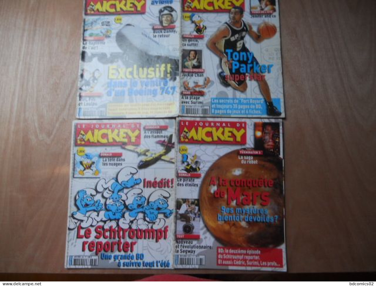 Le Journal De Mickey LOT DE 4 BD N°2660/ 2664/ 2667/ 2668 LOT N°10 - Paquete De Libros