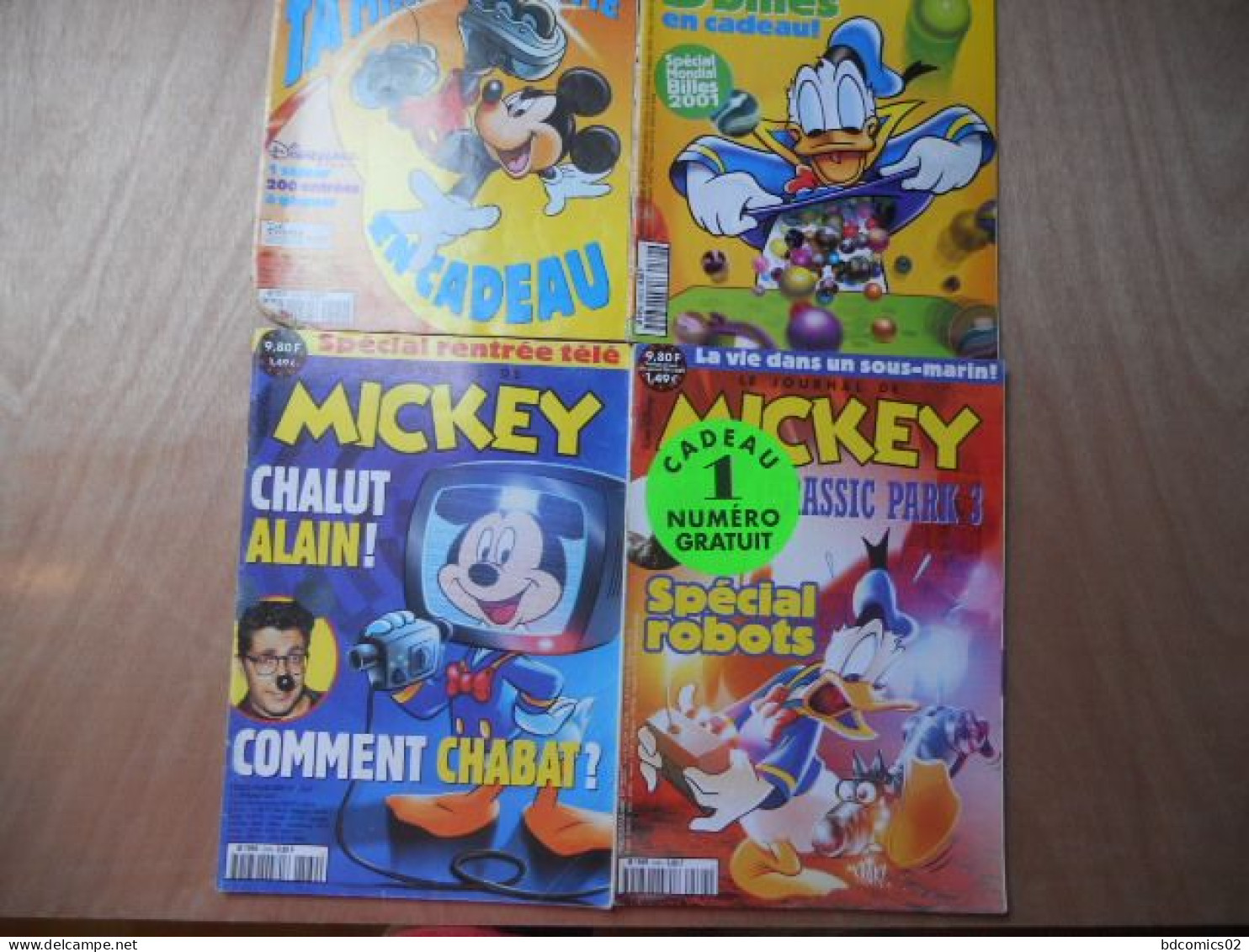 Le Journal De Mickey LOT DE 4 BD  N°2560/ 2562 /2564/ 2569 LOT N°12 - Bücherpakete