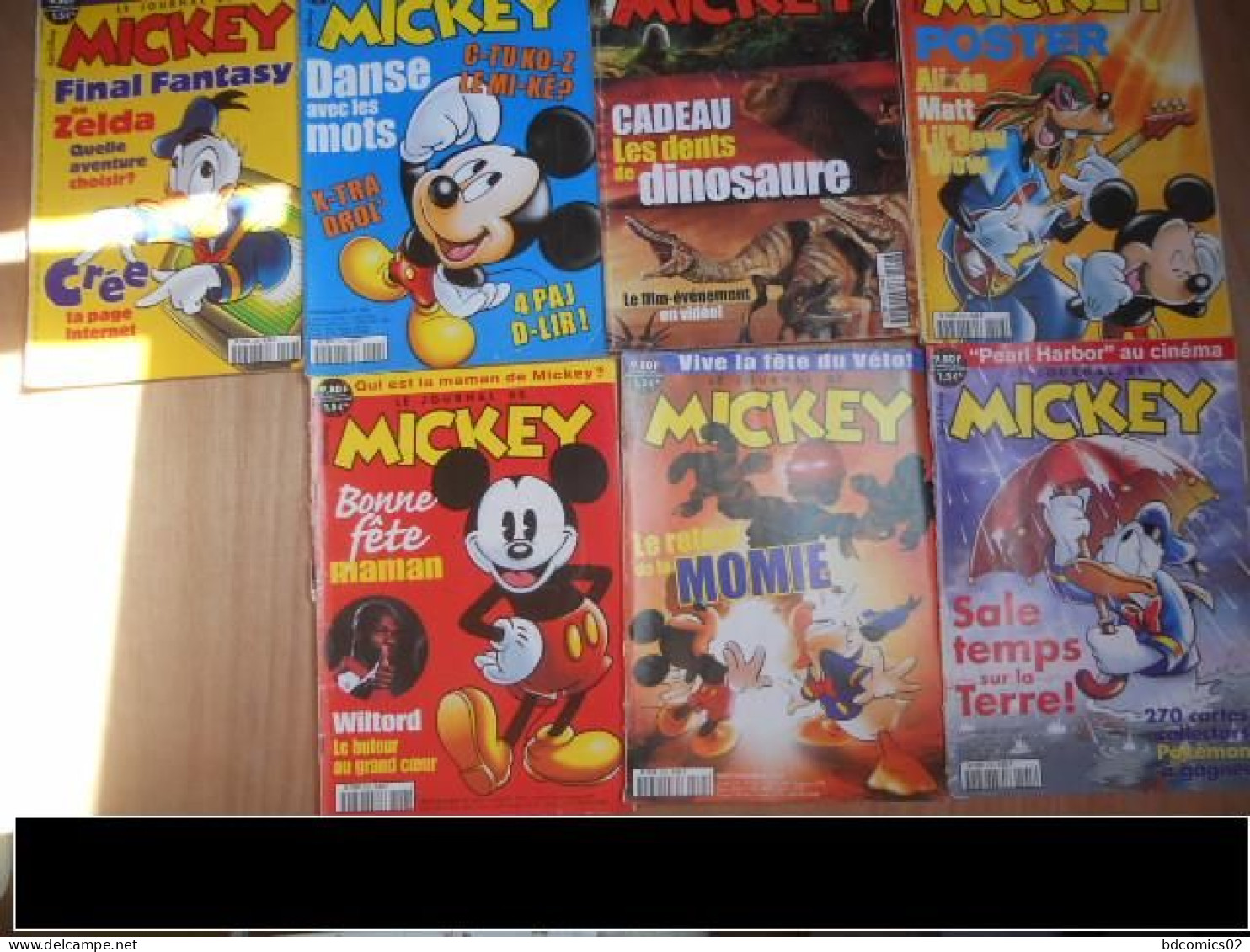 Le Journal De Mickey   LOT DE 7 BD N°2550/ 2551 /2552/ 2553 / 2554/ 2555 /2556/ LOT N°13 - Paquete De Libros