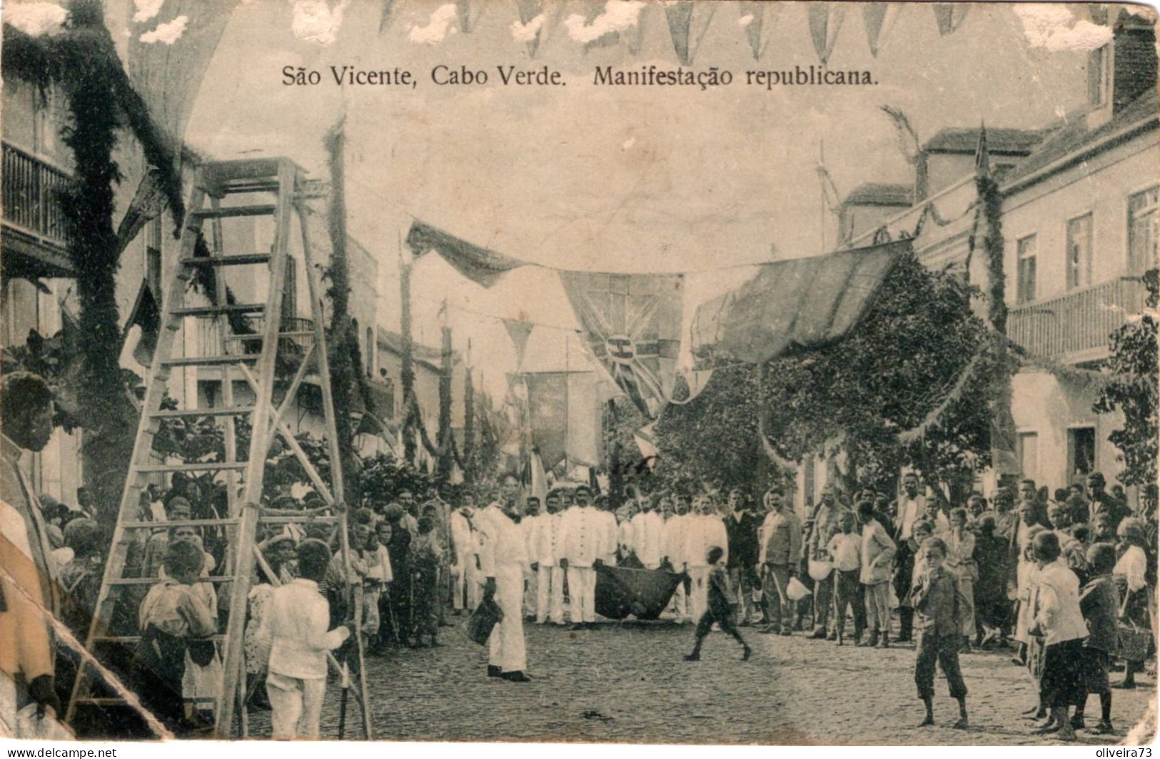 CABO VERDE - S. VICENTE - MANIFESTAÇÃO REPUBLICANA - Cap Vert