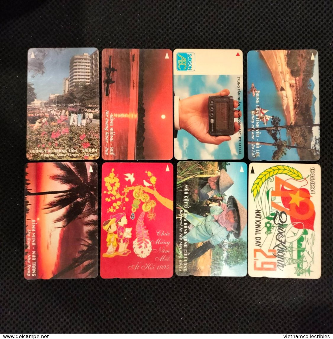 Full collection of Viet nam Vietnam used magnetic phonecards / phonecard  / 20 photos including backsides