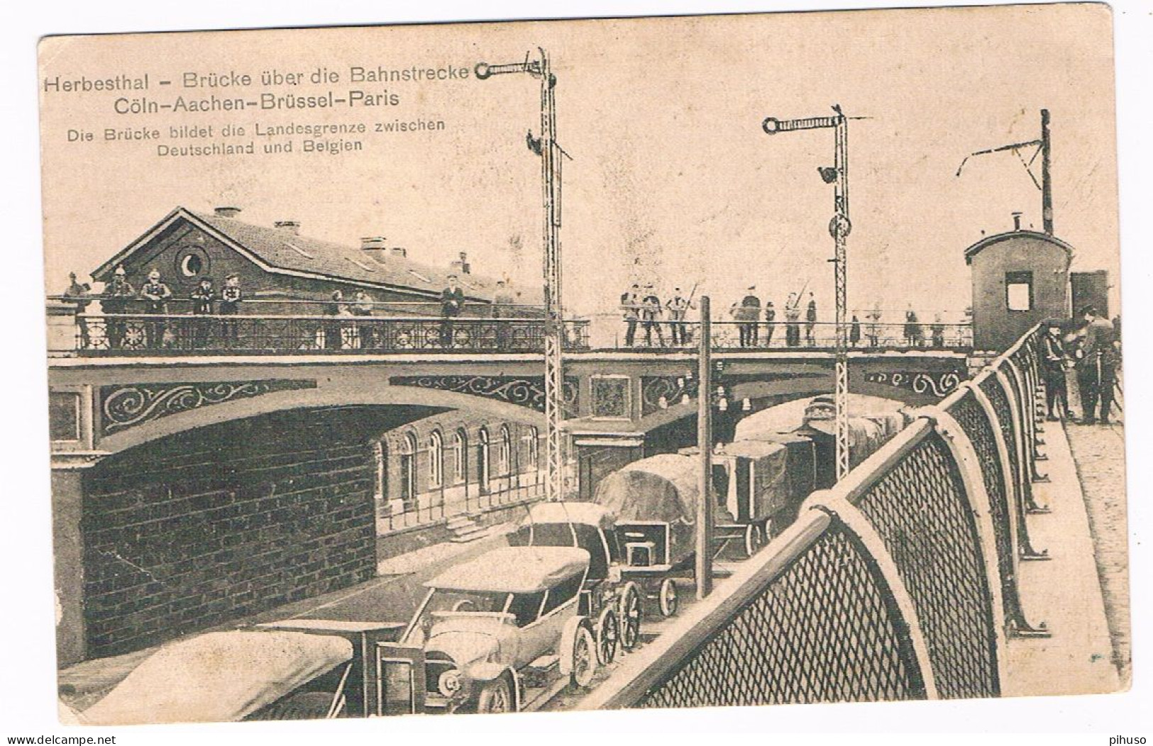 B-9526  HERBESTHAL : Brücke über Die Bahnstrecke - Lontzen