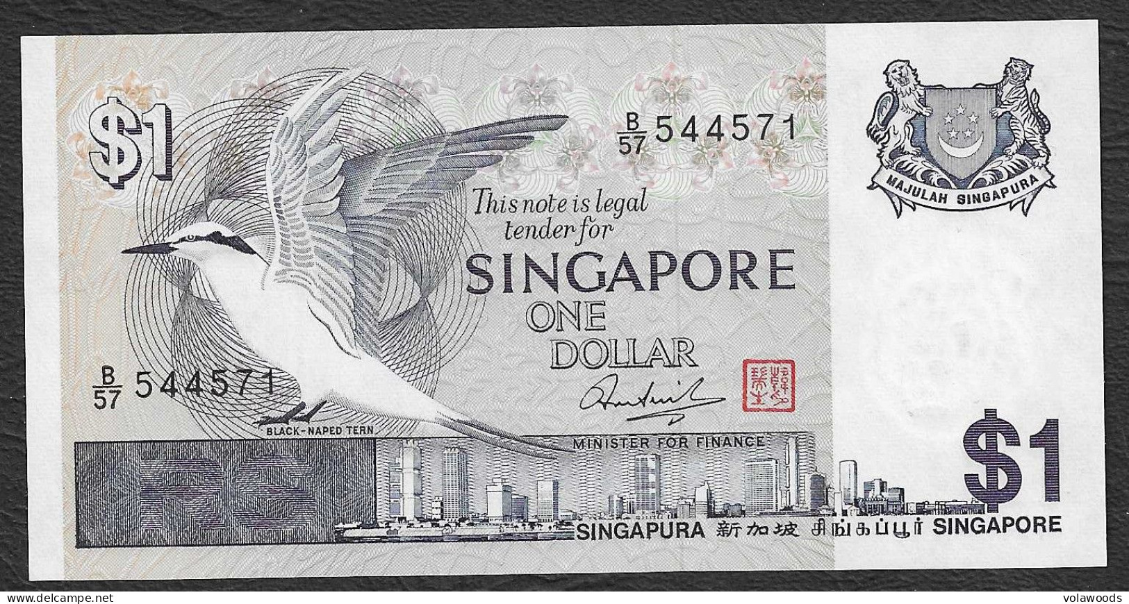 Singapore - Banconota Non Circolata FdS UNC Da 1 Dollaro P-9a.1 - 1976 #19 - Singapour
