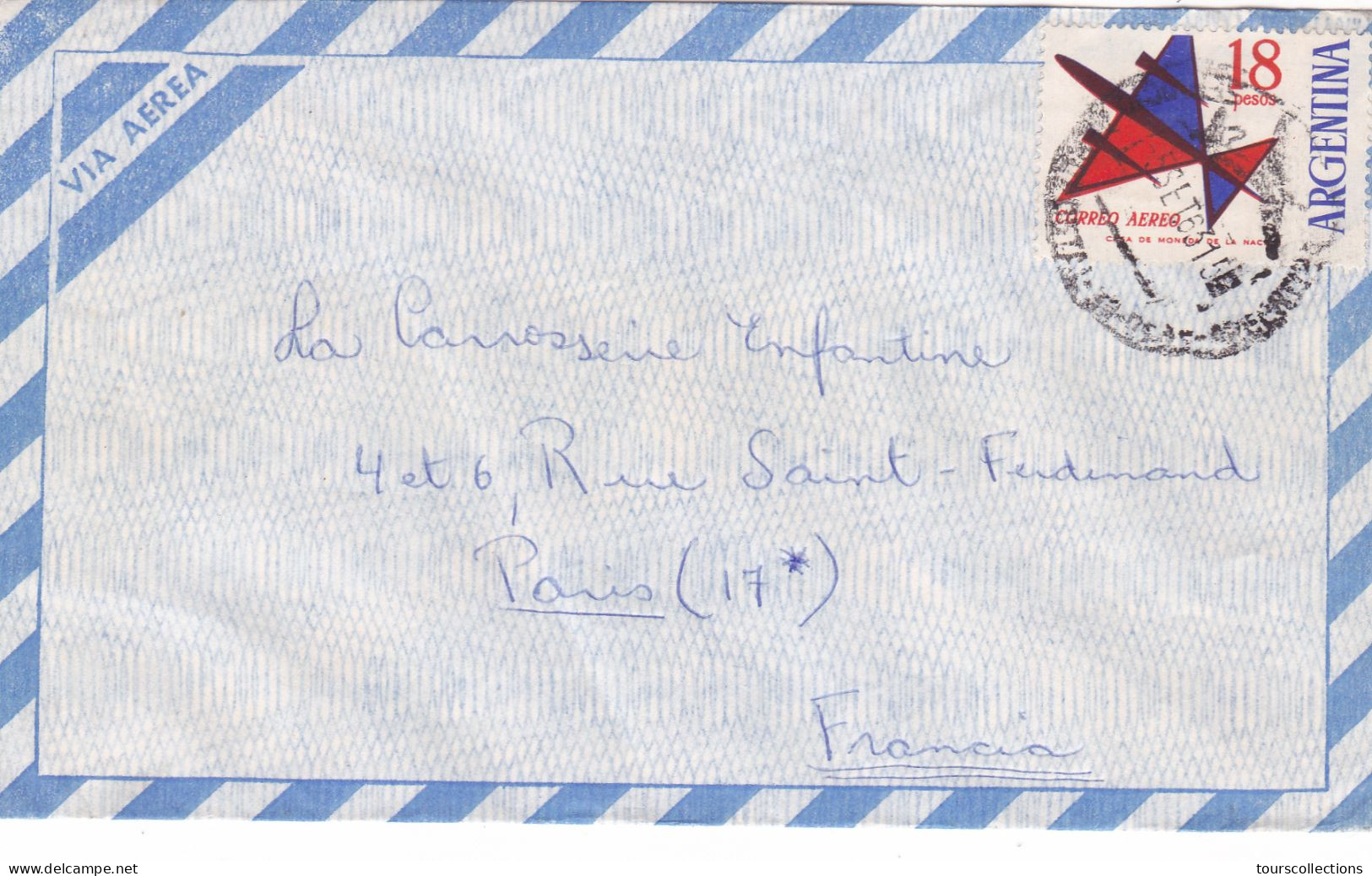 ARGENTINE - ENVELOPPE LETTRE 1963 - Cartas & Documentos