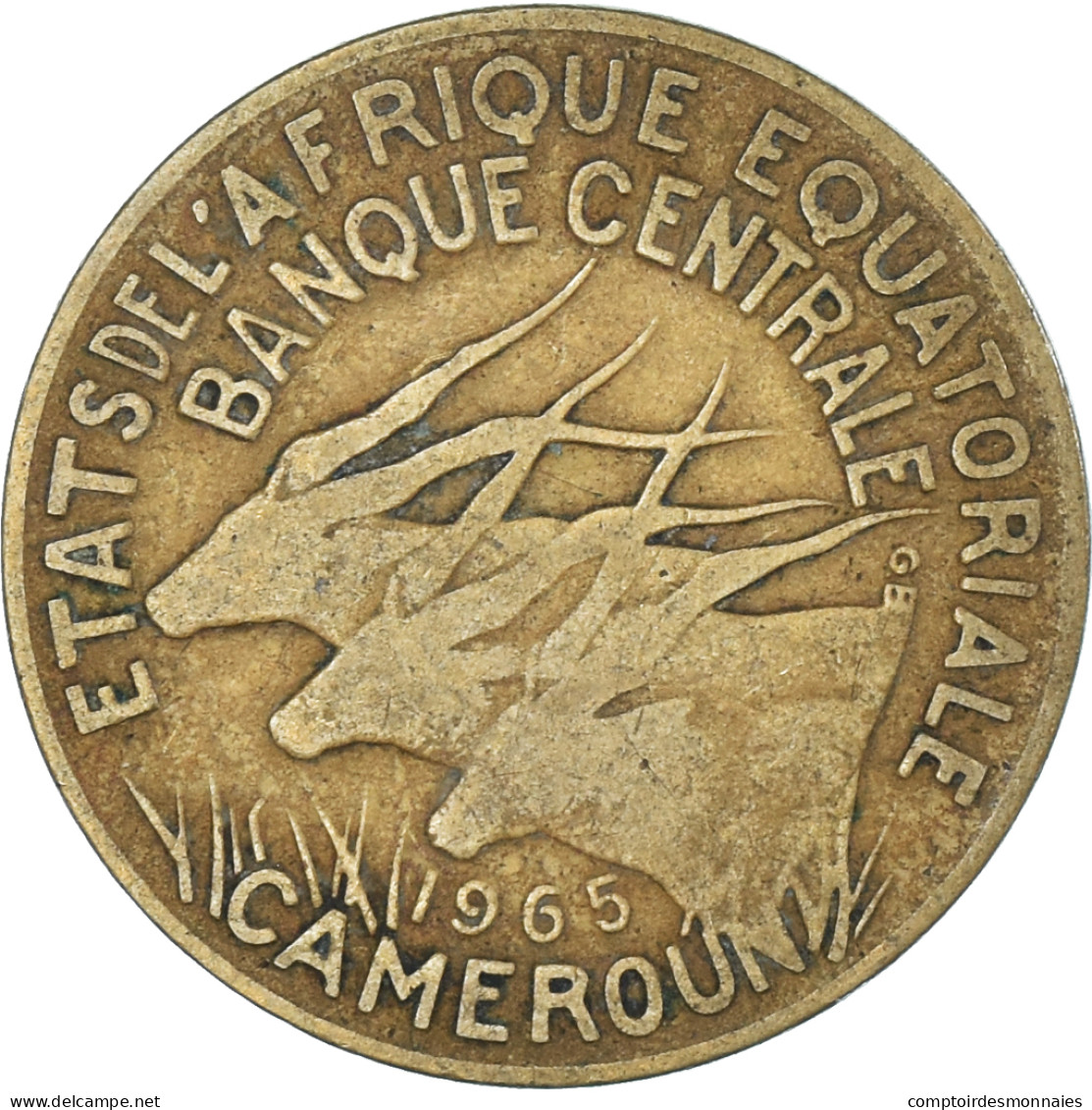 Monnaie, Cameroun, 10 Francs, 1965 - Cameroon