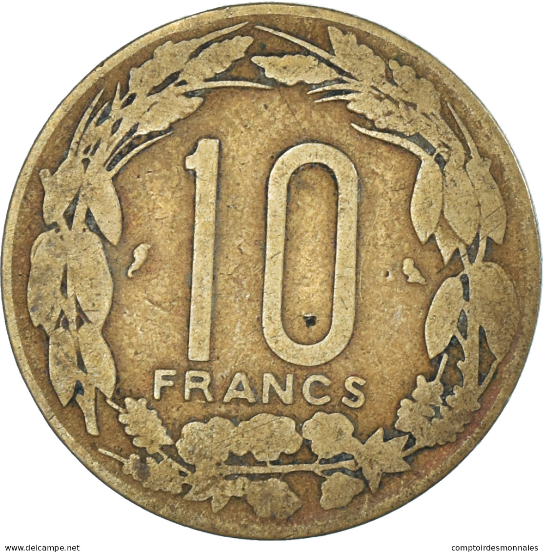 Monnaie, Cameroun, 10 Francs, 1965 - Camerun