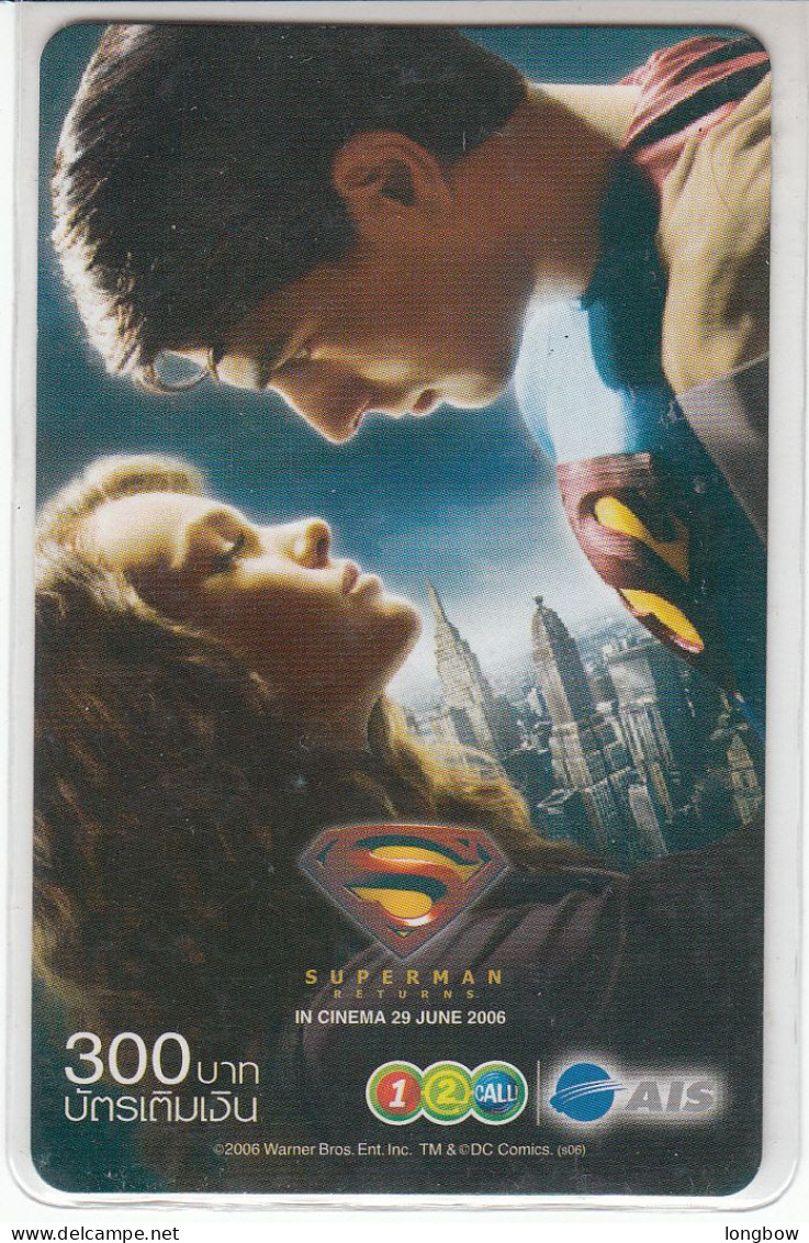 SUPERMAN - Tailandia Prepaid Card - Cine