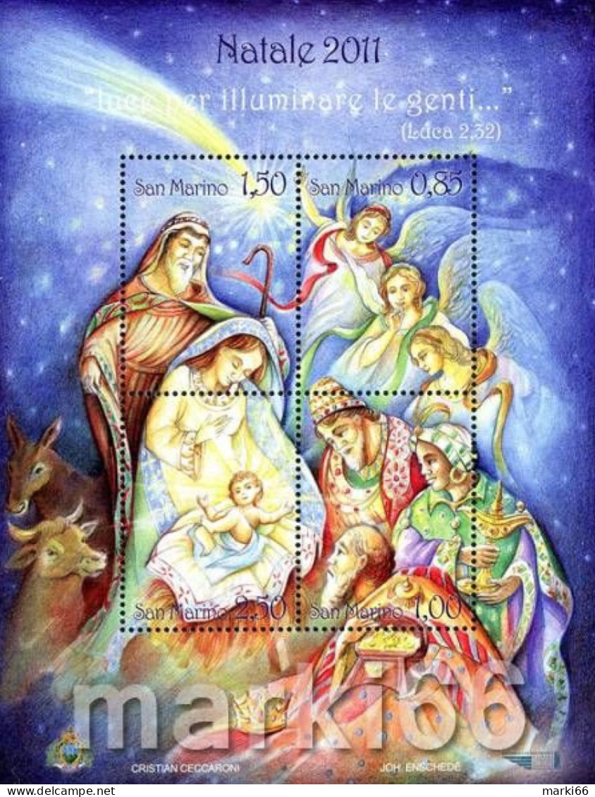 San Marino - 2011 - Christmas - Mint Stamp Sheetlet - Unused Stamps