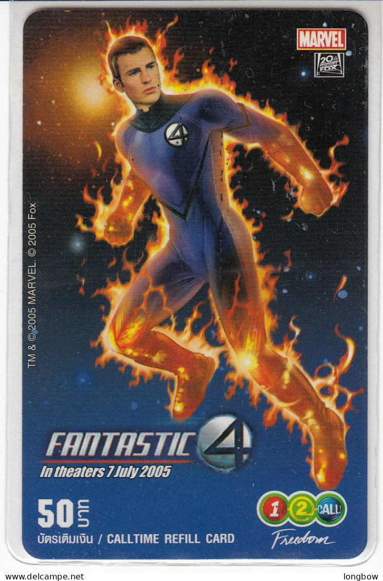 FANTASTIC 4 - Tailandia Prepaid Card - Cine