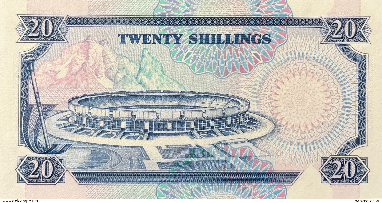 Kenya 20 Shillings, P-25a (12.12.1988) - UNC - RARE DATE - Kenya