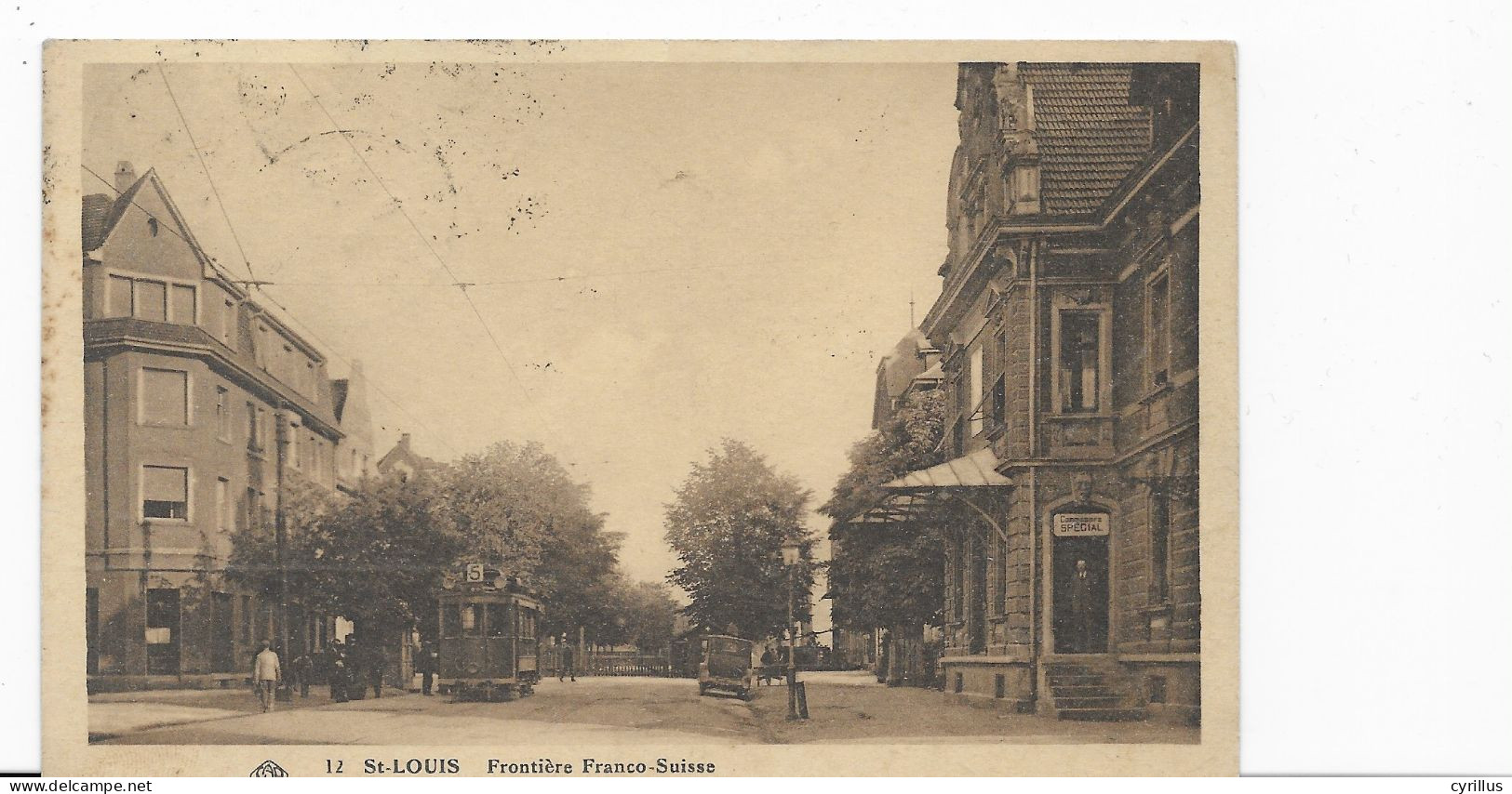 SAINT LOUIS - Frontière Franco - Suisse - Voir Tramway - Saint Louis