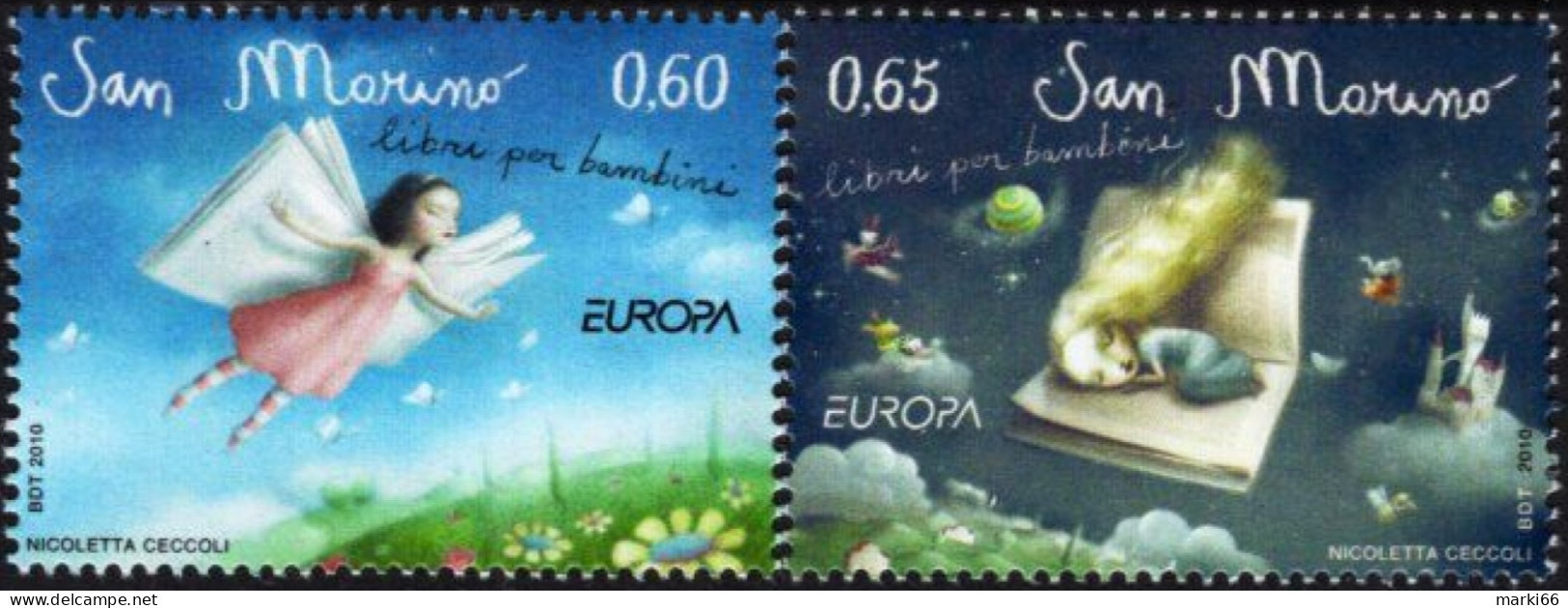 San Marino - 2010 - Europa CEPT - Children Books - Mint Stamp Set - Ungebraucht
