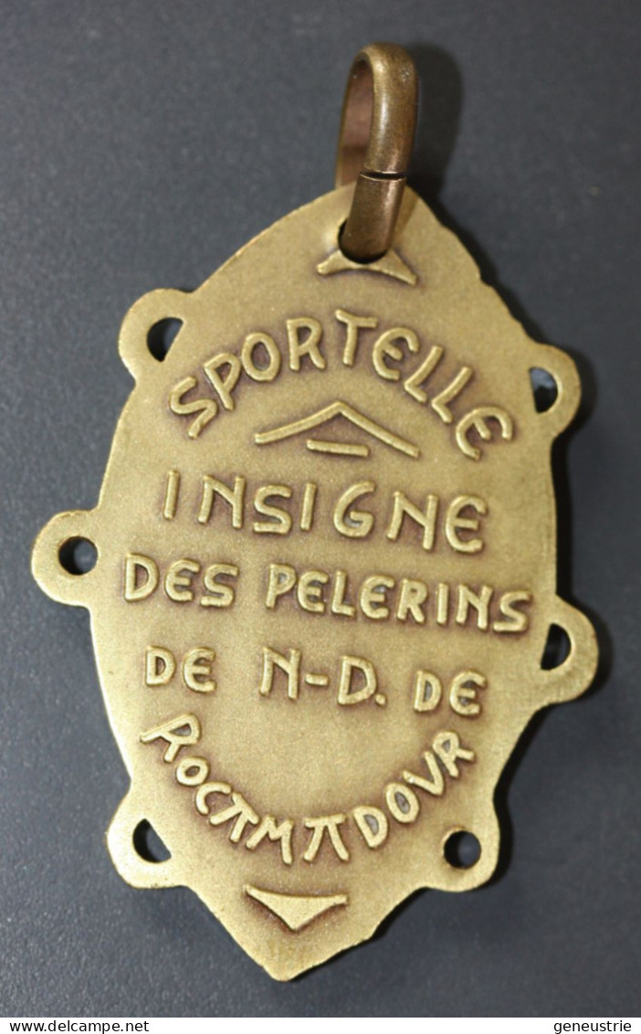 Pendentif Médaille Religieuse Médaillon "Sportelle - Notre-Dame De Roc-Amadour / Insigne Des Pélerin De Rocamadour" - Religión & Esoterismo