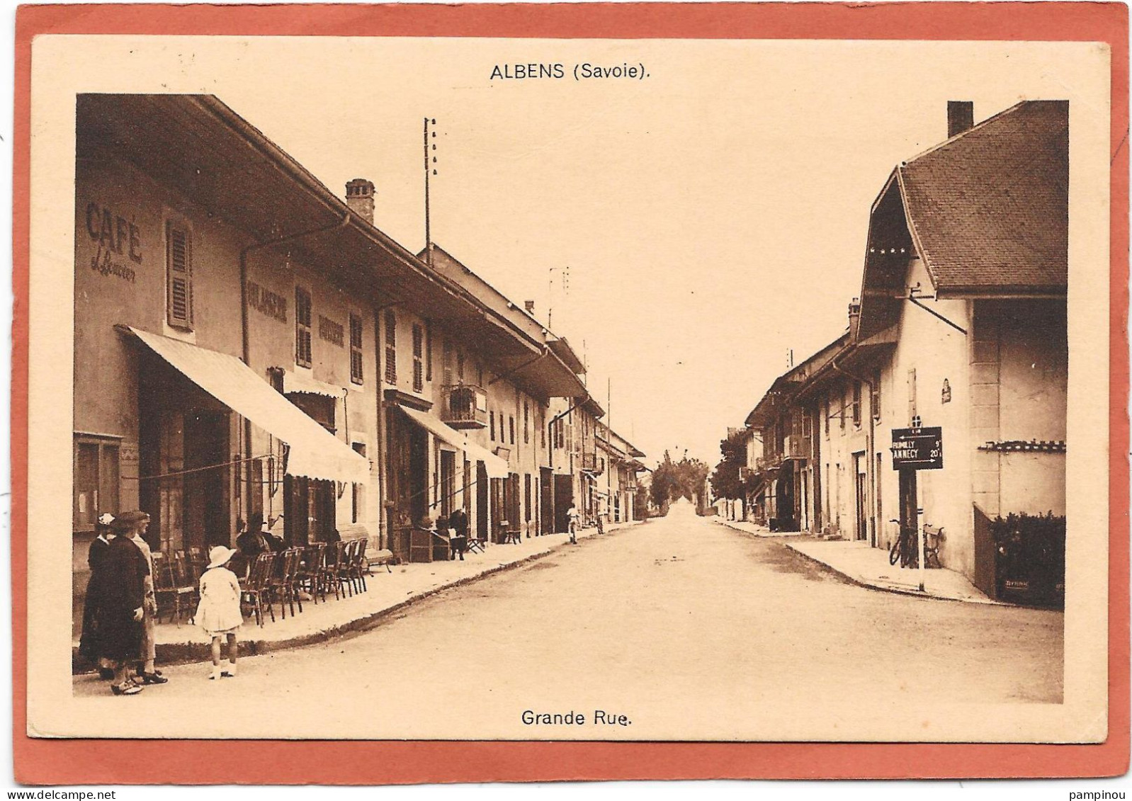 73 ALBENS - Grande Rue - Animée - Albens