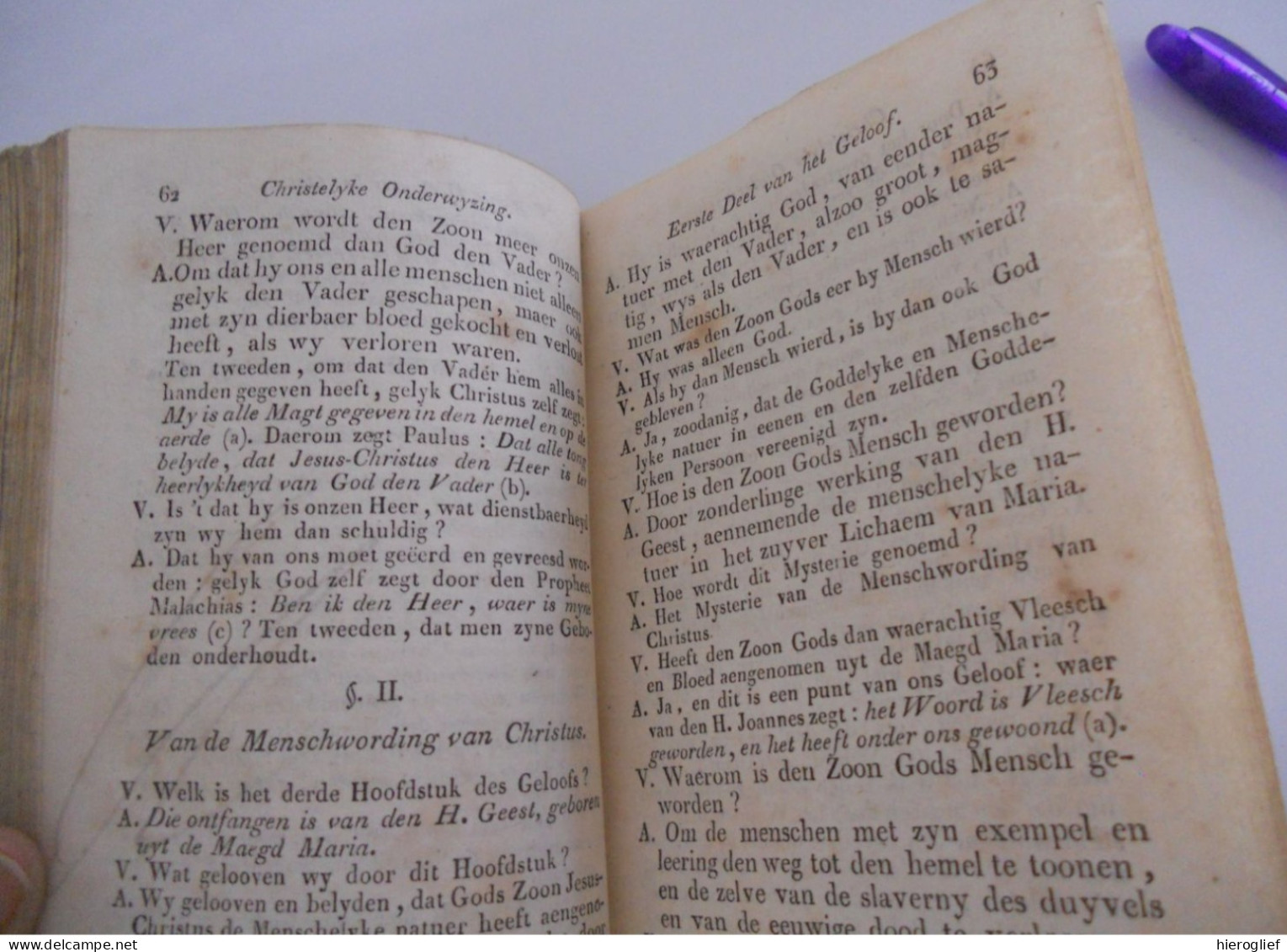 Christelyke Onderwyzing Of Verklaering En Uytbreyding Van Den CATECHISMUS 1825 Mechelen PJ Hanicq Godsdienst - Oud