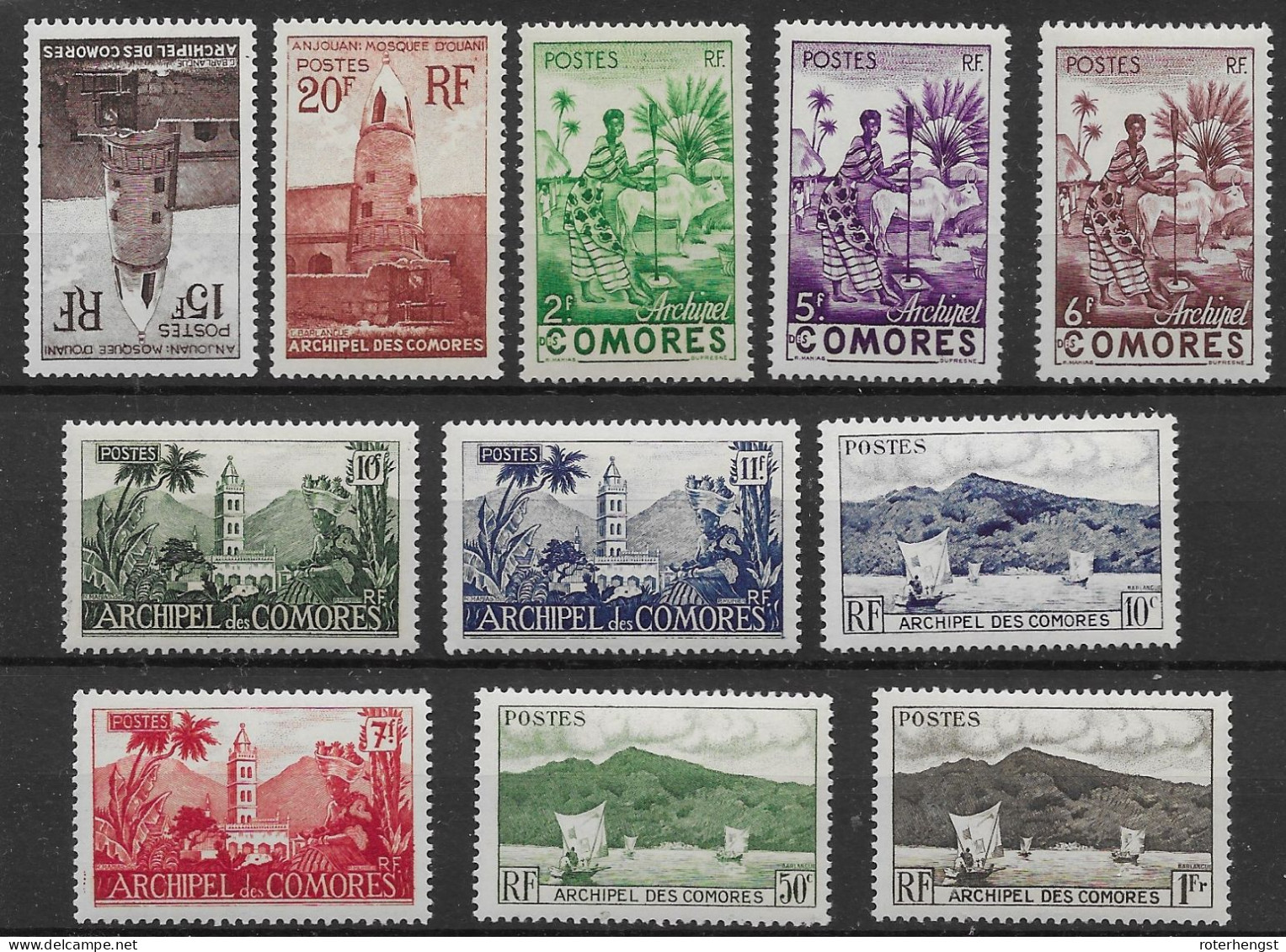 Comoros Mnh Nsc ** (only 15F Is Mlh *) 21 Euros - Comores (1975-...)