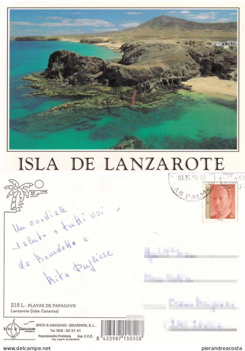 Isla De Lanzarote. Playas De Papagayo.  Viaggiata 1996 - Lanzarote