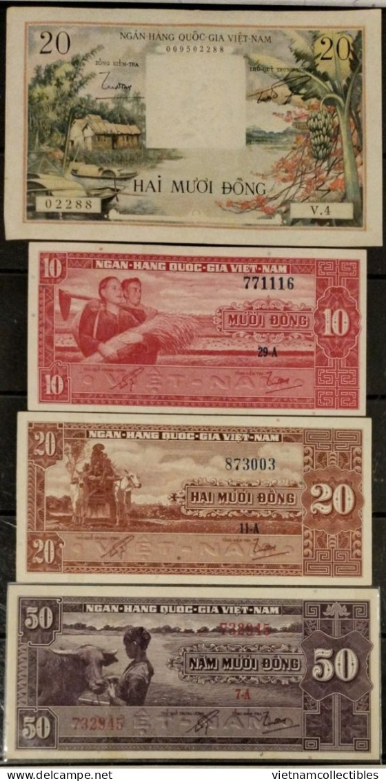 Completed Collection Of 36 South Viet Nam Mostly UNC Banknote Notes Using In Vietnam 1951 - 1975  / - Viêt-Nam