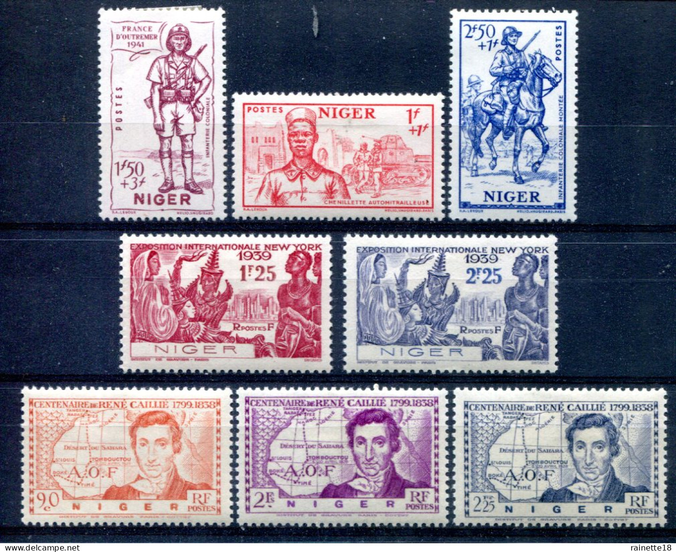 Niger                 64/68 * - 86/88 * - Unused Stamps