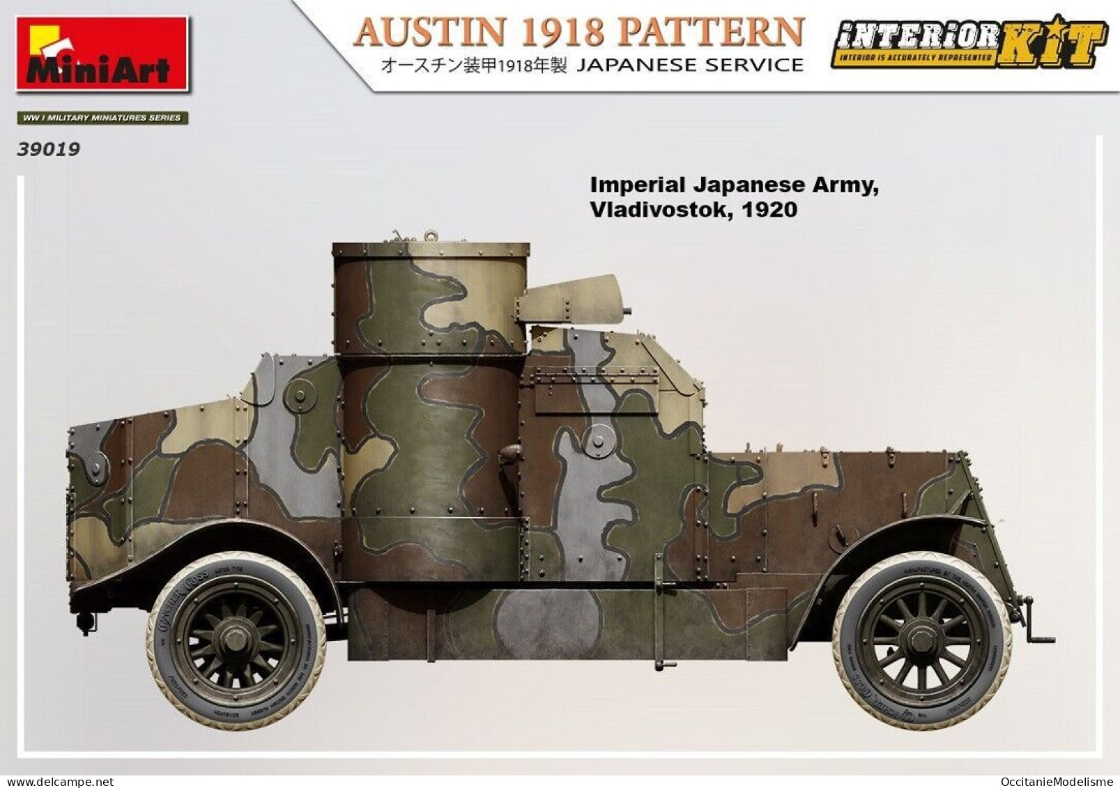 Miniart - AUSTIN 1918 PATTERN Japanese Service Maquette Kit Plastique Réf. 39019 Neuf NBO 1/35 - Véhicules Militaires