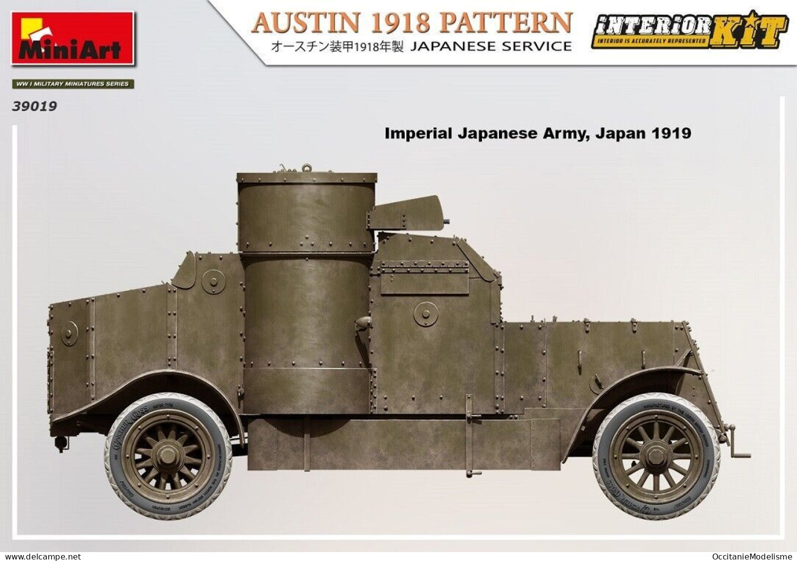 Miniart - AUSTIN 1918 PATTERN Japanese Service maquette kit plastique réf. 39019 Neuf NBO 1/35