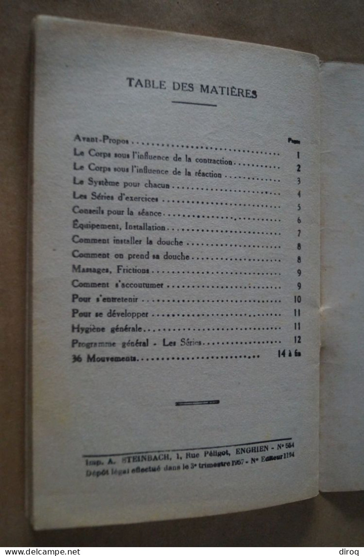 Culture Physique de l'homme,par le capitaine M.Cambier,32 pages,18 Cm. sur 11,5 Cm.