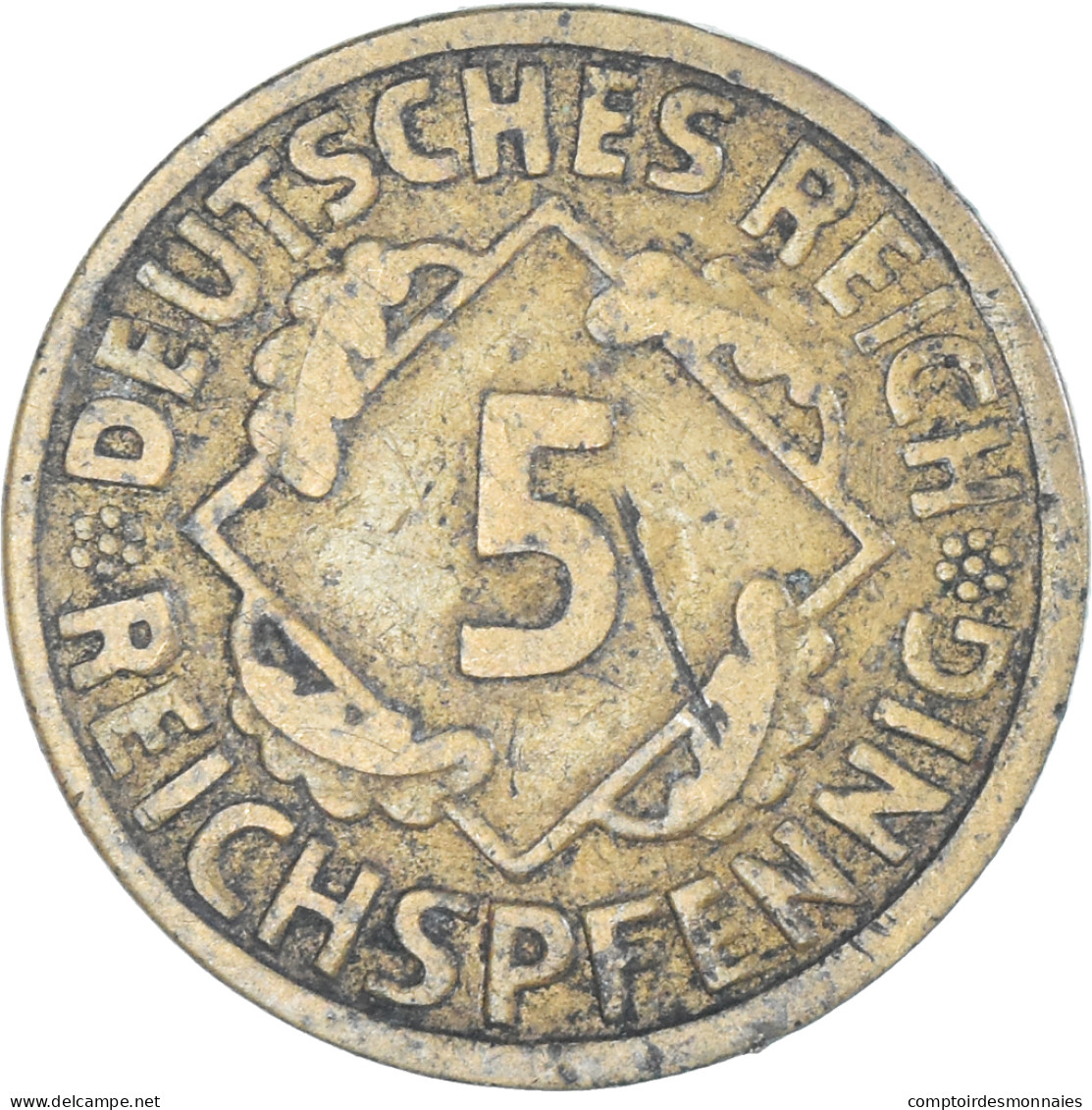 Monnaie, Allemagne, 5 Reichspfennig, 1924 - 5 Rentenpfennig & 5 Reichspfennig