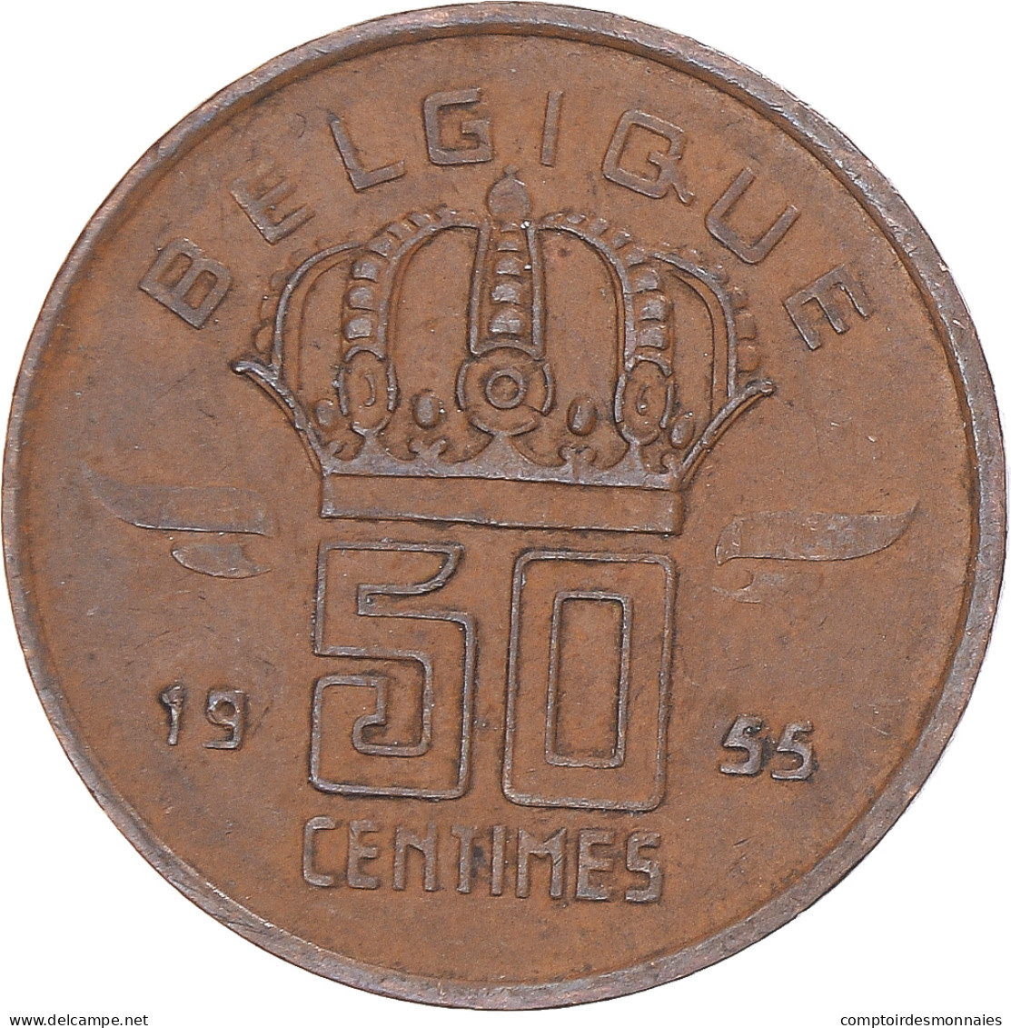 Monnaie, Belgique, 50 Centimes, 1955 - 50 Centimes