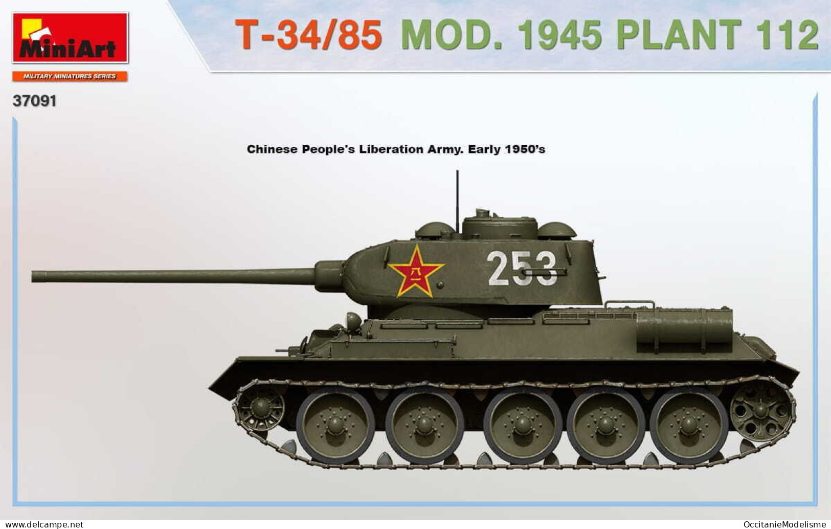 Miniart - CHAR T-34/85 Mod. 1945 Plant 112 maquette kit plastique réf. 37091 Neuf NBO 1/35