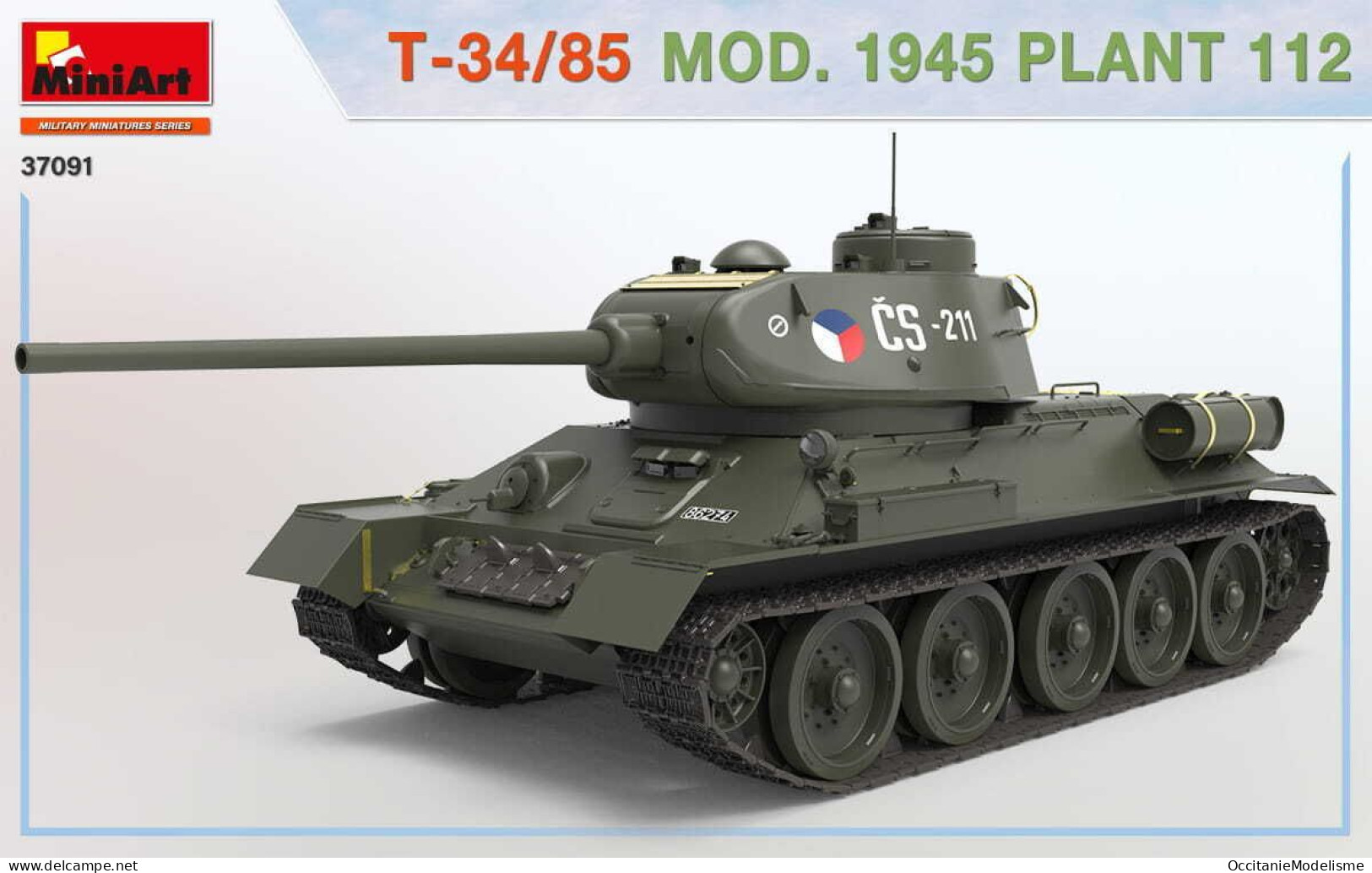 Miniart - CHAR T-34/85 Mod. 1945 Plant 112 maquette kit plastique réf. 37091 Neuf NBO 1/35