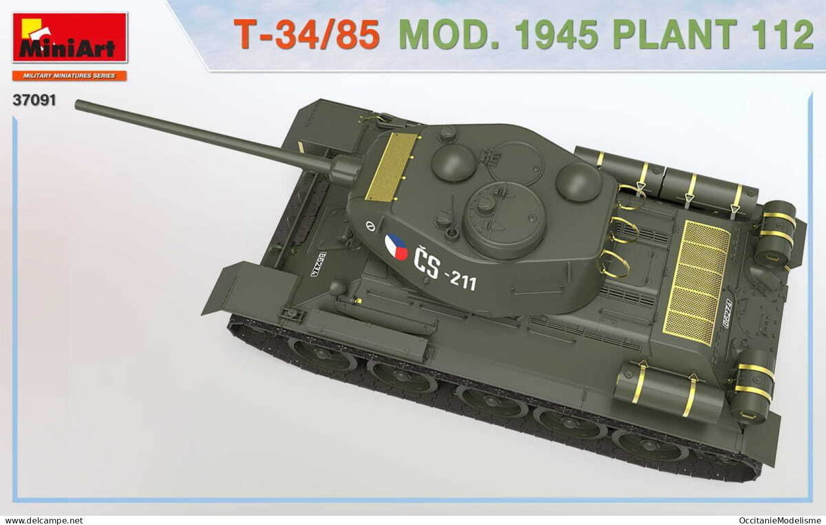 Miniart - CHAR T-34/85 Mod. 1945 Plant 112 maquette kit plastique réf. 37091 Neuf NBO 1/35