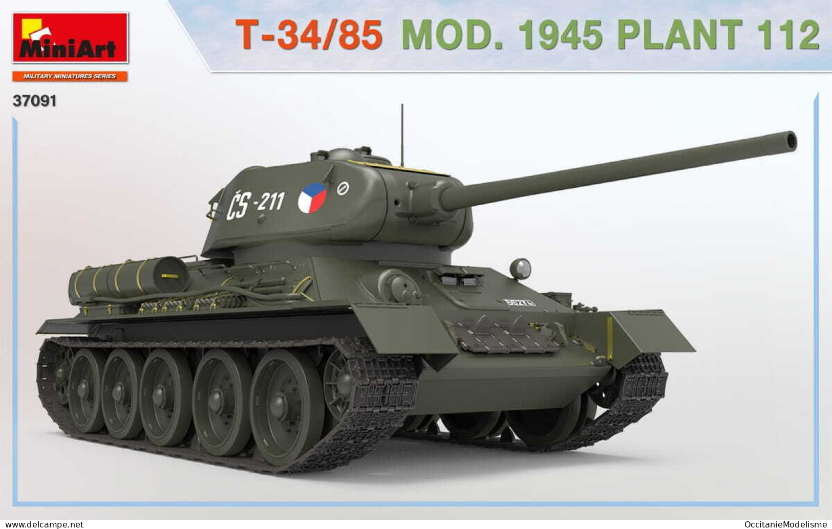 Miniart - CHAR T-34/85 Mod. 1945 Plant 112 maquette kit plastique réf. 37091 Neuf NBO 1/35