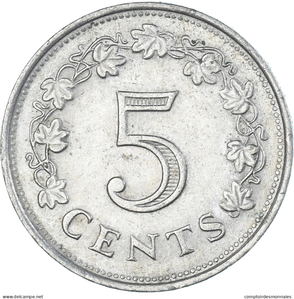 Monnaie, Malte, 5 Cents, 1977 - Malte