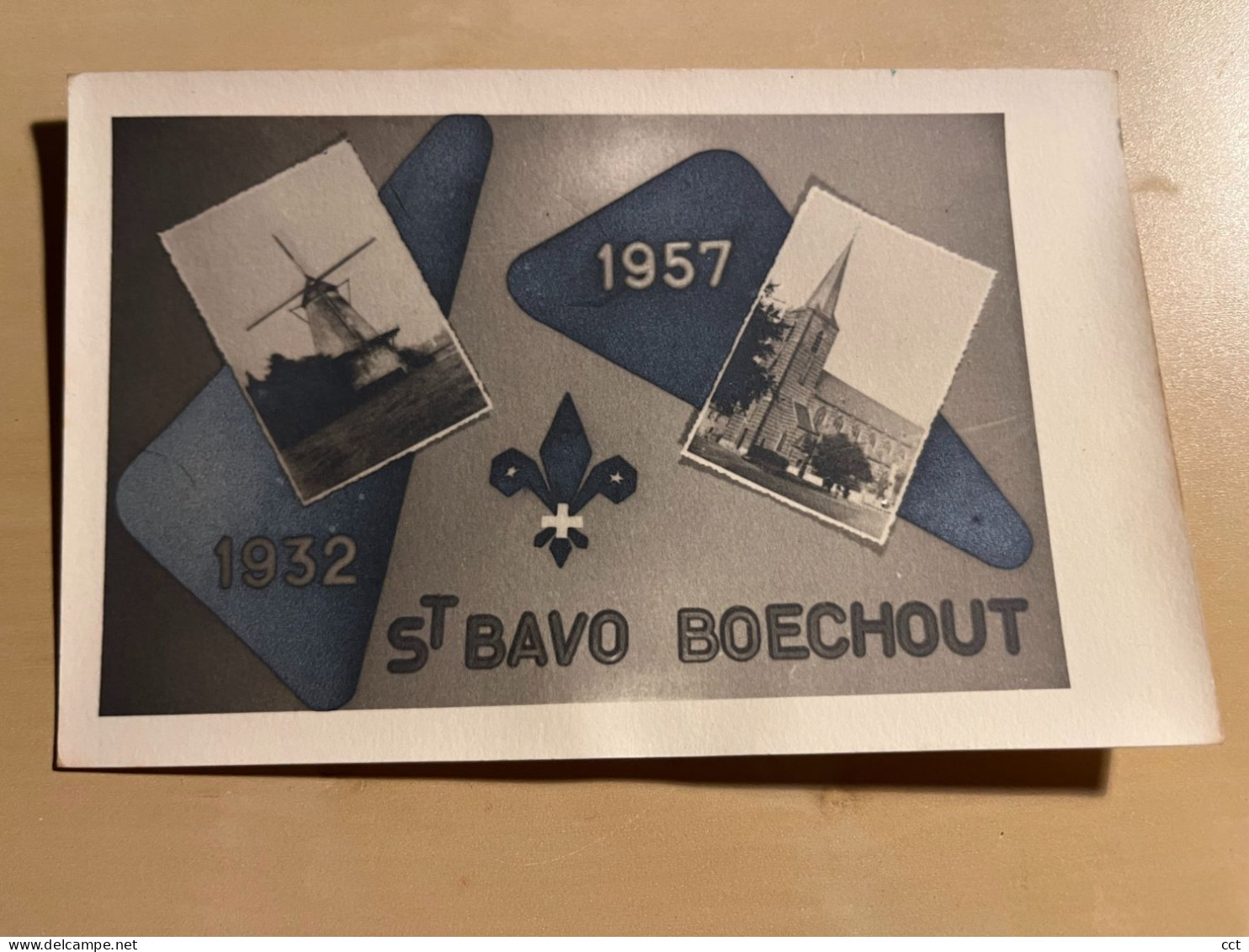 Boechout  St Bavo 1932-1957   MOLEN + KERK - Boechout