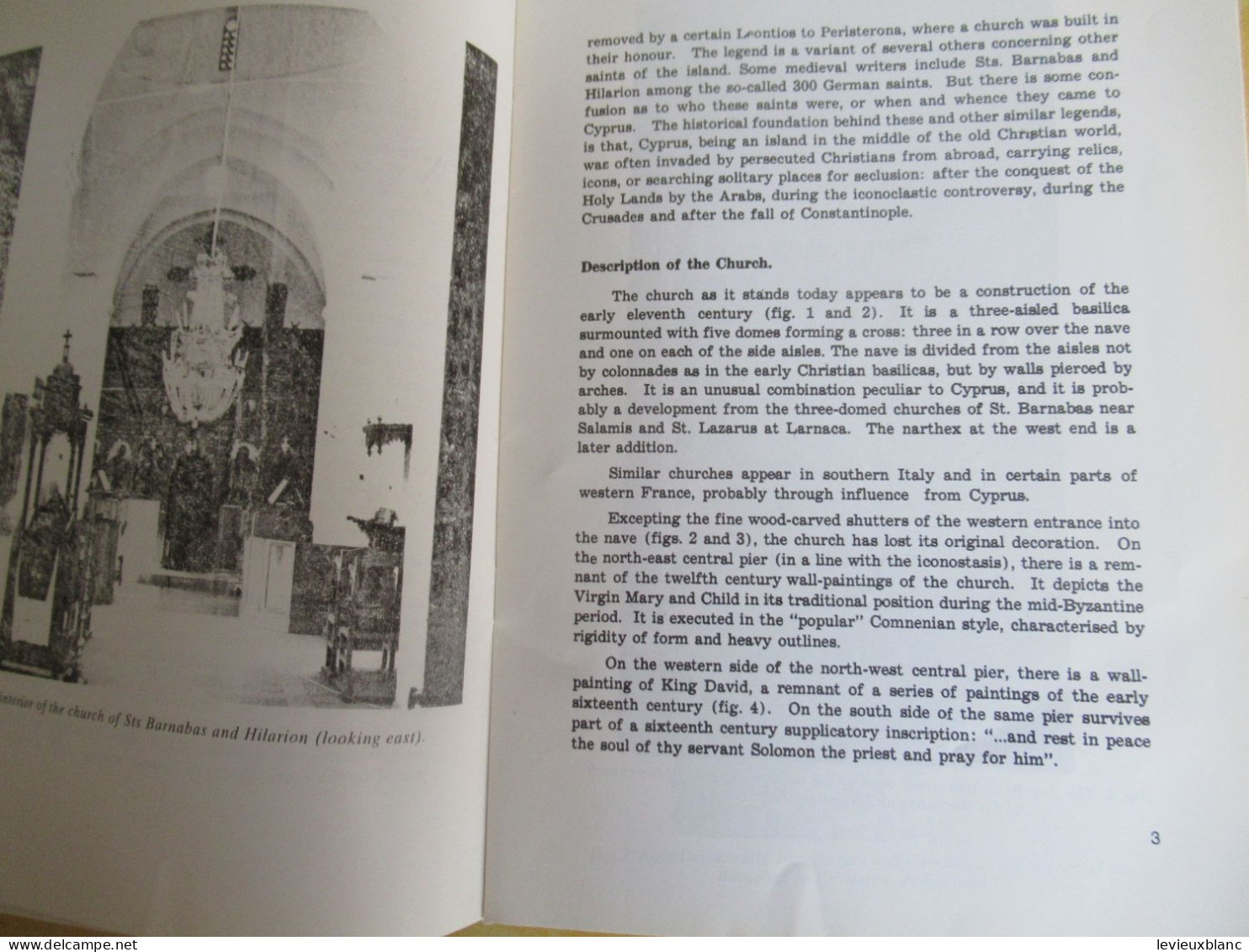 Livret Touristique / PERISTERONA ( Morphou)  / A. And J Stylianou/ Church Committee/ CHYPRE /1974                 PCG527 - Dépliants Touristiques