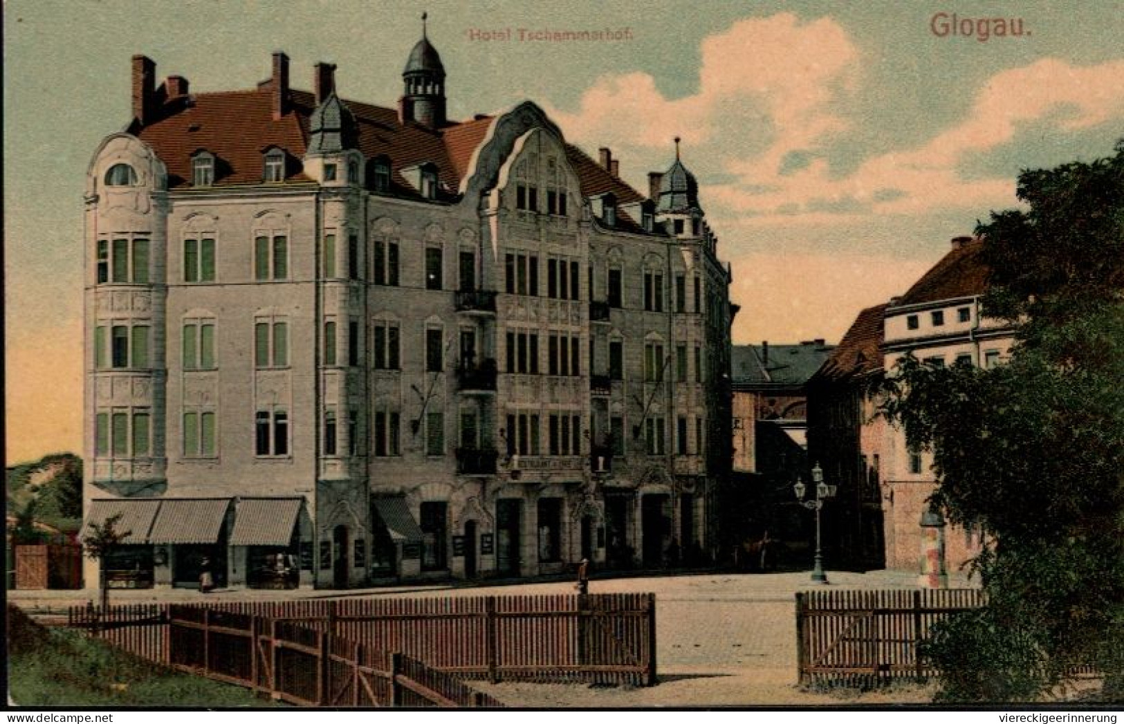 ! Alte Ansichtskarte Aus Glogau, Hotel, Verlag Mehner & Maas, Leipzig Nr. 10798 - Polen
