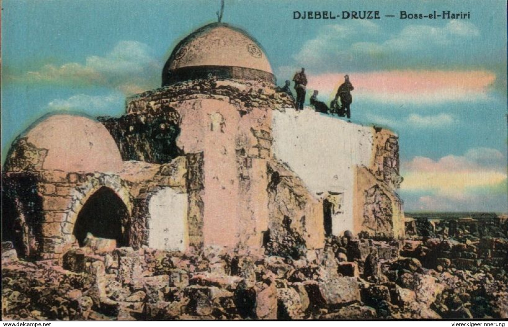 ! Cpa, Alte Ansichtskarte Djebel Druze, Boss El Hariri, Moschee, Libanon - Liban