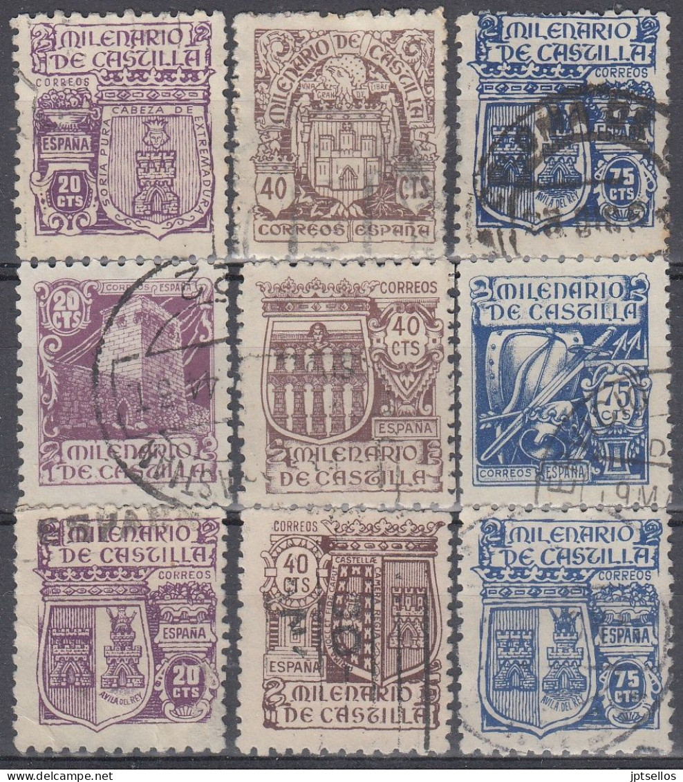 ESPAÑA 1944 Nº 974/982 USADO (REF. 01) - Used Stamps