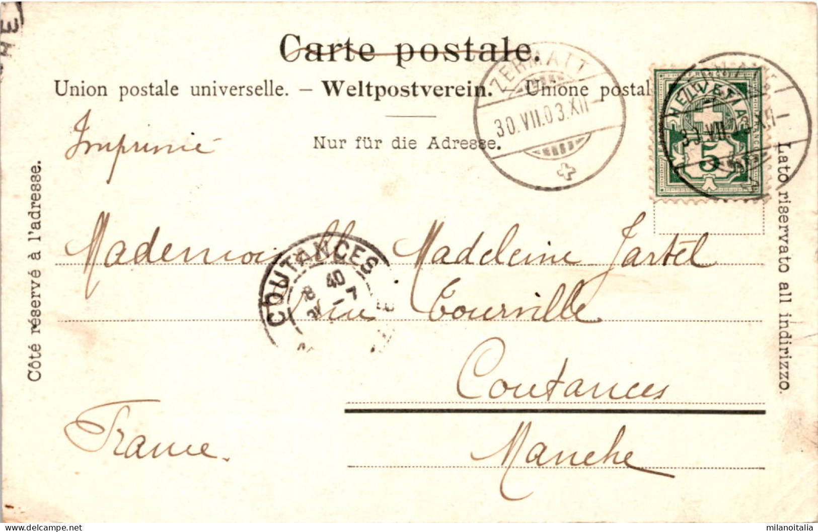 Gornerschlucht IV (3419) * 30. 7. 1903 - Saint-Luc