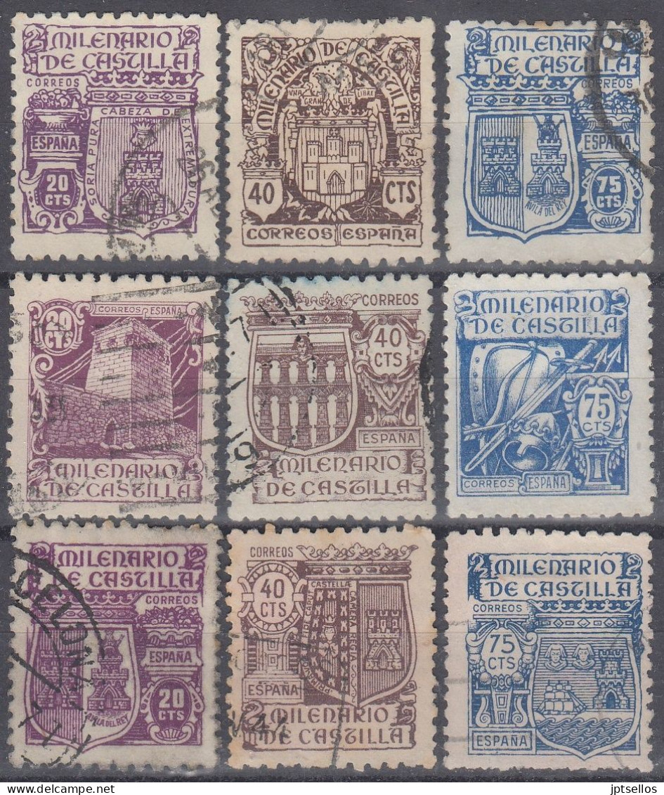 ESPAÑA 1944 Nº 974/982 USADO (REF. 02) - Gebraucht