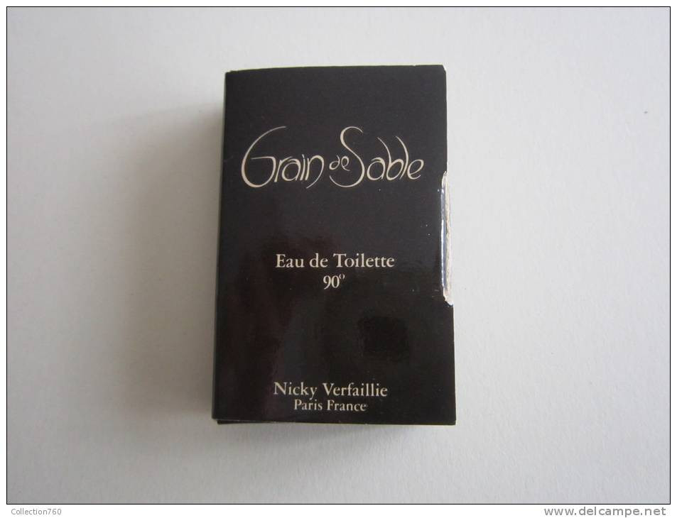 GRAIN DE SABLE - Nicky Verfaillie  - Echantillon Ancien - Parfums - Stalen