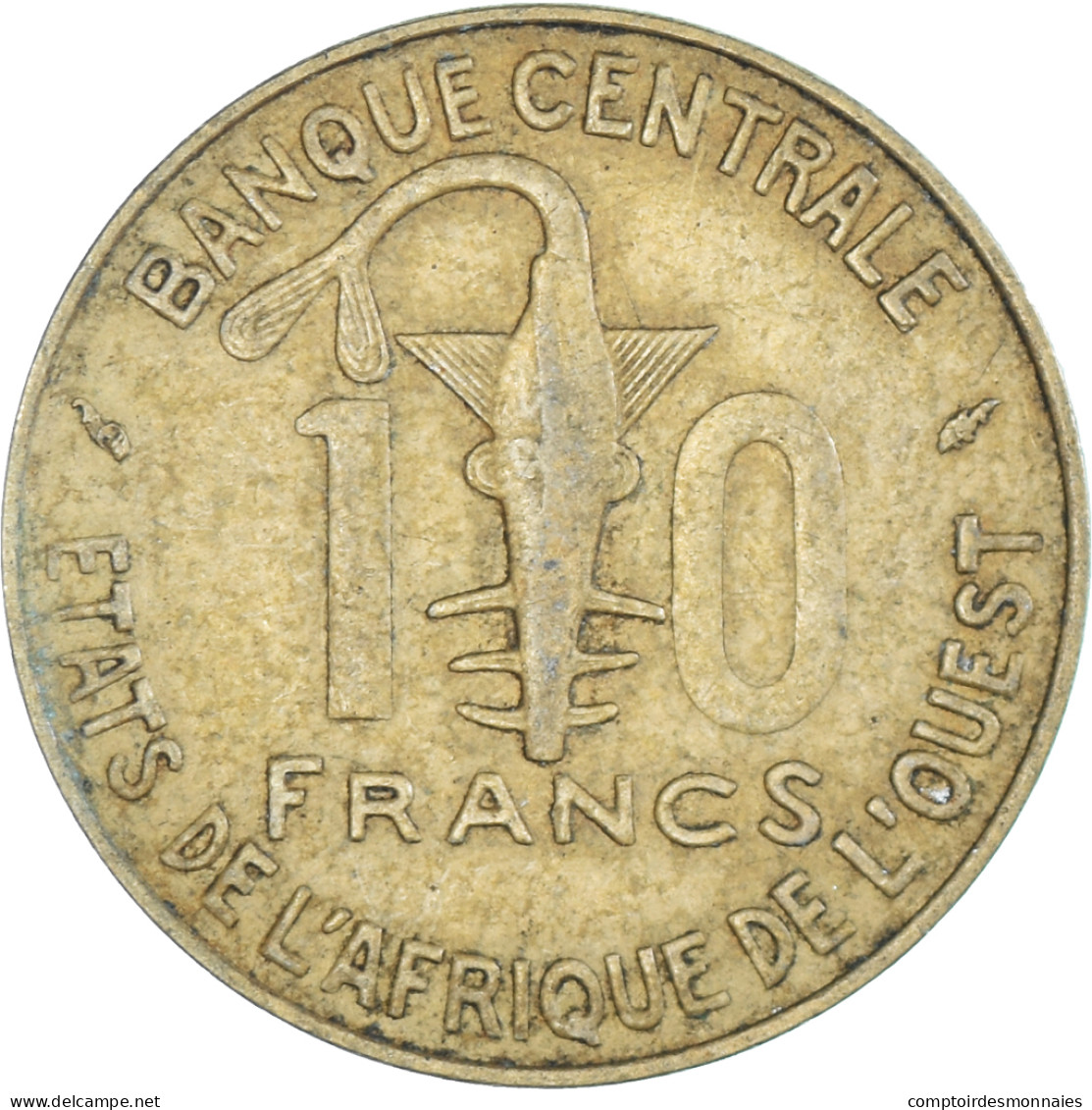 Monnaie, Communauté économique Des États De L'Afrique De L'Ouest, 10 Francs - Elfenbeinküste