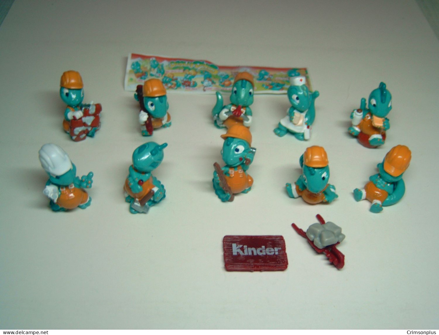 1996 Ferrero - Kinder Surprise - Drolly Dinos - Complete Set + BPZ - Monoblocs